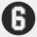 Search for number 6 stickers Colorful