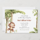 Search for monkey 1st birthday invitations Tropical