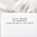 Search for contemporary return address labels Black and white