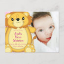 Search for lion birth announcement cards Girl