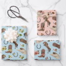 Search for horseshoe wrapping paper Cowgirl
