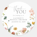 Search for watercolor flowers thank you stickers Garden