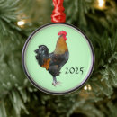 Search for rooster christmas tree decorations Farm animals