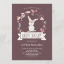 Search for bunny baby shower invitations White rabbit