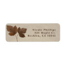 Search for oak leaf return address labels Maple