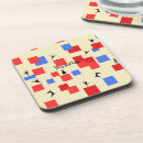 Search for blue background coasters Colourful