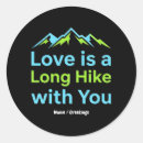 Search for love hiking stickers Wanderlust