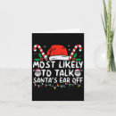 Search for black santa christmas cards Elf