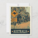 Search for funny road sign postcards Kangaroo