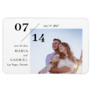 Search for stylish wedding magnets Typography