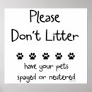 Search for no littering posters Pet