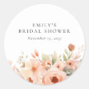 Search for peach bridal shower stickers Summer