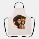 Search for afro art aprons Black woman