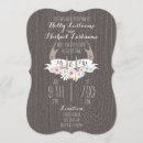 Search for antlers wedding invitations Wood