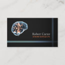 Search for brain business cards Psychologist