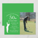 Search for golf 50th birthday invitations Golfer