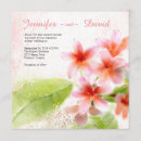 Search for plumeria wedding invitations Watercolor
