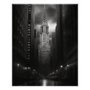 Search for black and white landmark posters Chrysler building