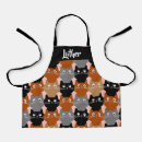 Search for grey cat aprons Black