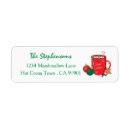 Search for marshmallow return address labels Candy cane