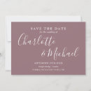 Search for mauve save the dates Simple
