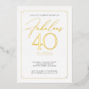 Search for silver 40th birthday invitations Forty and fabulous