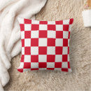 Search for red and white check cushions Chequered