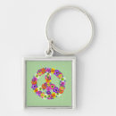 Search for peace sign key rings Hippie