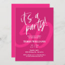 Search for hot pink 50th birthday invitations Fifty