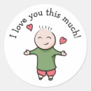 Search for i love you this much stickers Cute