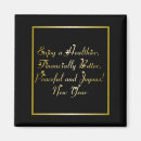 Search for new years magnets Black and gold