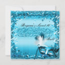 Search for blue masquerade mask invitations Venetian