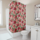 Search for red rose shower curtains Vintage floral