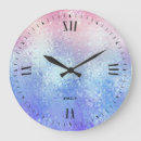 Search for blue glass clocks Modern