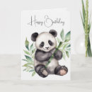 Search for panda bear birthday cards Cute