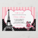 Search for pink paris invitations Bridal