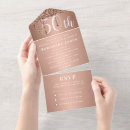 Search for rsvp birthday invitations Rose gold