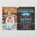 Search for moustache 1st birthday invitations Blue