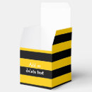 Search for black and yellow favour boxes Stripes