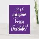 Search for funny chocolate cards Purple