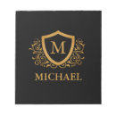 Search for name notepads Monogrammed