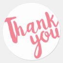 Search for pink thankyou stickers White