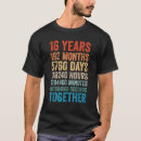 Search for 16 year wedding anniversary tshirts Couple