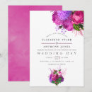 Search for fuchsia rose wedding invitations Chic