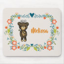 Search for bear with heart mousepads Teddy