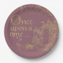Search for fairy paper plates Gold glitter