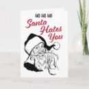 Search for hate you postcards Santa claus