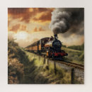 Search for old trains puzzles Railway