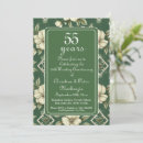Search for emerald green wedding anniversary invitations 55th