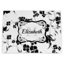 Search for floral gift bags Black and white